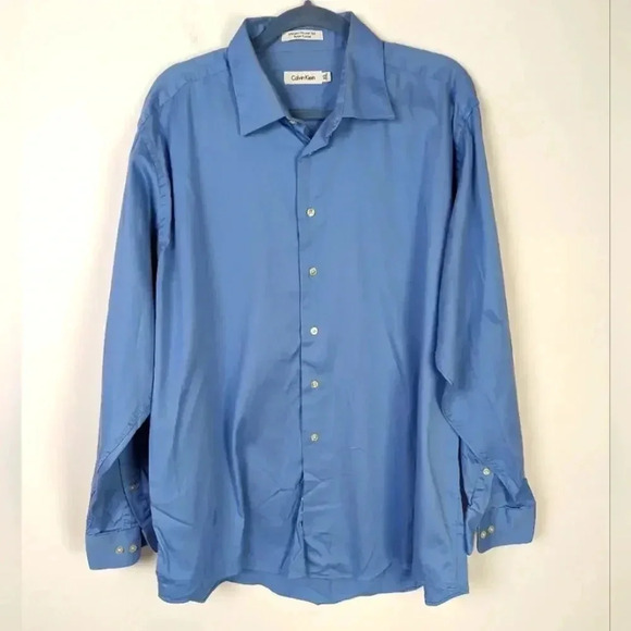 Calvin Klein Button Front Shirt 34/35 - Picture 1 of 3